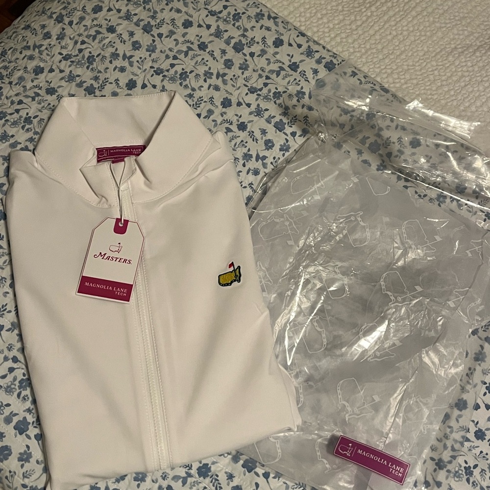 Masters 2026 Magnolia Lane White Zip-Up Jacket NWT